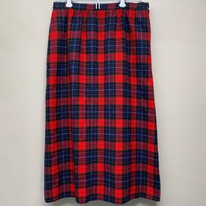 Vintage Plaid Manson Tartan Pendleton Pencil Skirt